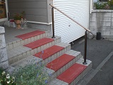 アプローチ階段手摺